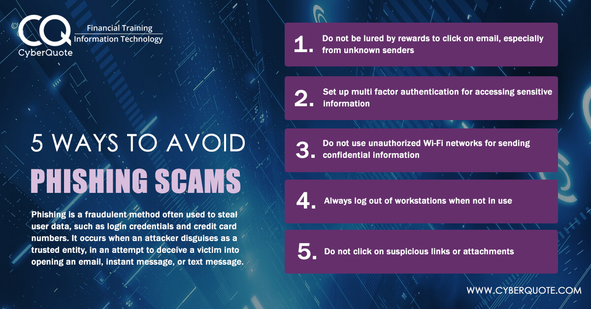 5 Ways to Avoid Phishing Scams