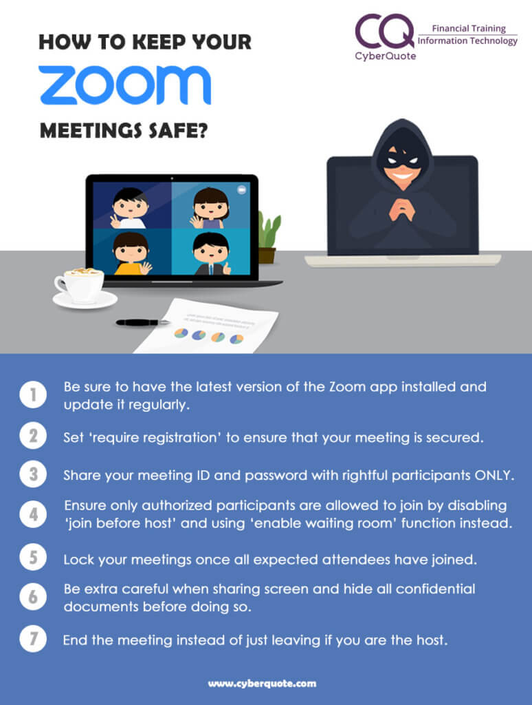 How to Keep Your Zoom Meetings Safe? CyberQuote Pte Ltd Global